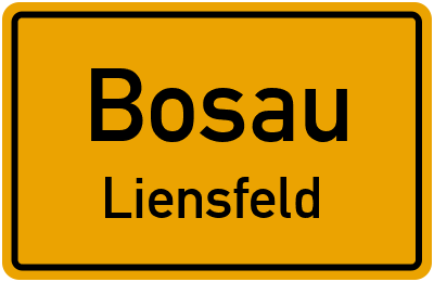 Ortsschild Bosau Liensfeld