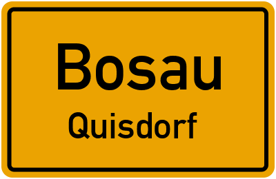 Ortsschild Bosau Quisdorf
