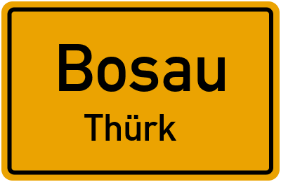 Ortsschild Bosau Thürk