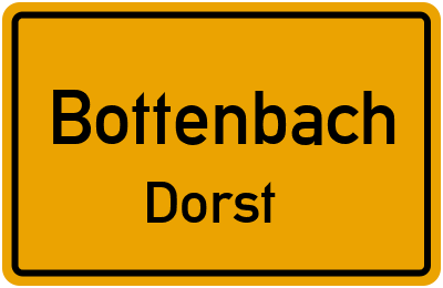 Straßenverzeichnis Bottenbach Dorst