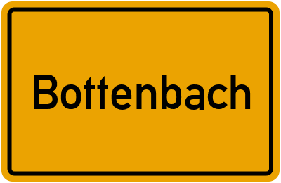 Ortsschild von Bottenbach in Rheinland-Pfalz