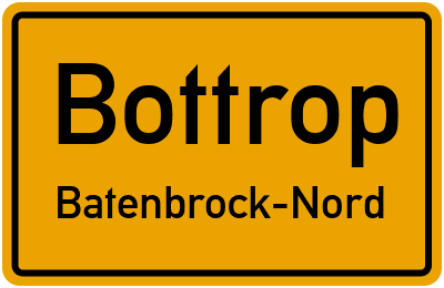 Straßenverzeichnis Bottrop Batenbrock-Nord