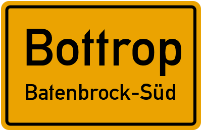 Straßenverzeichnis Bottrop Batenbrock-Süd