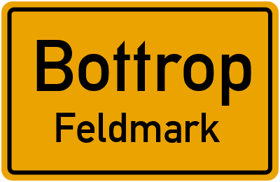 Straßenverzeichnis Bottrop Feldmark