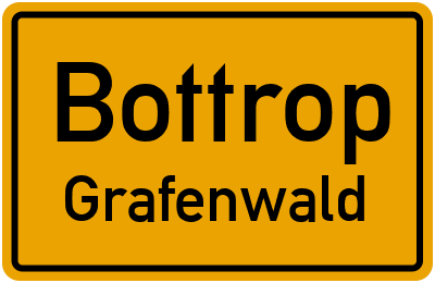 Ortsschild Bottrop Grafenwald