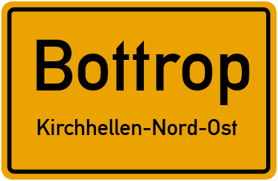 Straßenverzeichnis Bottrop Kirchhellen-Nord-Ost
