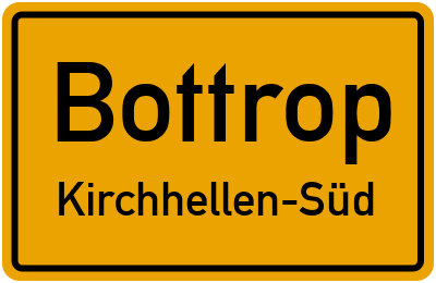 Straßenverzeichnis Bottrop Kirchhellen-Süd