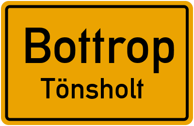 Straßenverzeichnis Bottrop Tönsholt