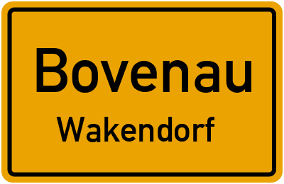Straßenverzeichnis Bovenau Wakendorf