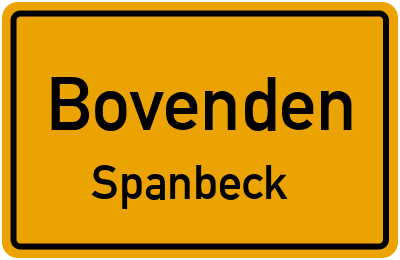 Straßenverzeichnis Bovenden Spanbeck