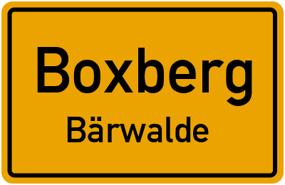 Straßenverzeichnis Boxberg Bärwalde