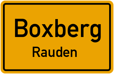 Straßenverzeichnis Boxberg Rauden