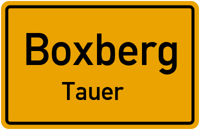 Straßenverzeichnis Boxberg Tauer
