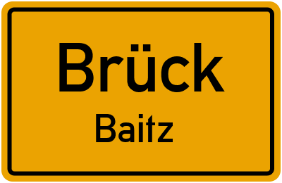 Straßenverzeichnis Brück Baitz