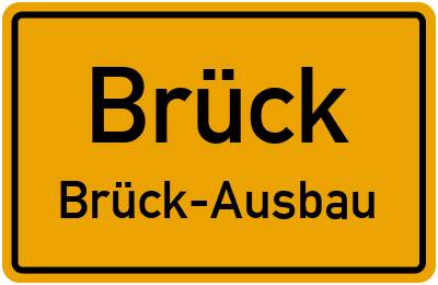 Straßenverzeichnis Brück Brück-Ausbau