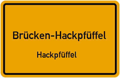 Straßenverzeichnis Brücken-Hackpfüffel Hackpfüffel