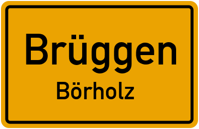Straßenverzeichnis Brüggen Börholz