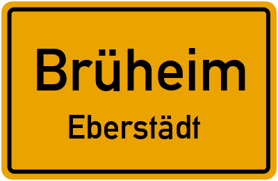 Straßenverzeichnis Brüheim Eberstädt