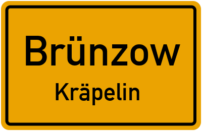 Straßenverzeichnis Brünzow Kräpelin