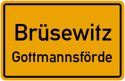 Straßenverzeichnis Brüsewitz Gottmannsförde