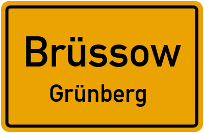 Straßenverzeichnis Brüssow Grünberg