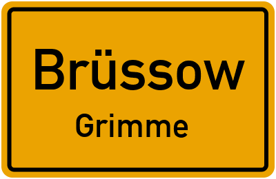 Straßenverzeichnis Brüssow Grimme