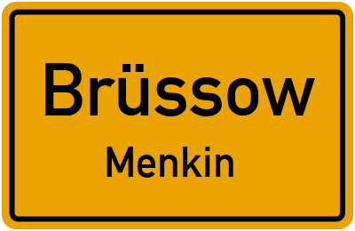 Straßenverzeichnis Brüssow Menkin