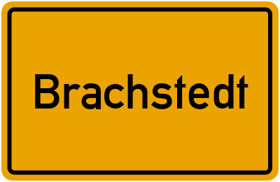 Ortsschild von Gemeinde Brachstedt in Sachsen-Anhalt