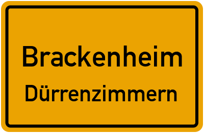 Straßenverzeichnis Brackenheim Dürrenzimmern