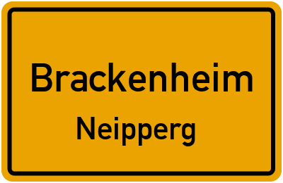 Straßenverzeichnis Brackenheim Neipperg