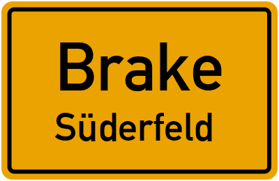 Straßenverzeichnis Brake Süderfeld