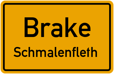 Straßenverzeichnis Brake Schmalenfleth