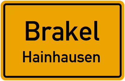 Straßenverzeichnis Brakel Hainhausen