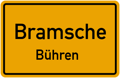 Straßenverzeichnis Bramsche Bühren