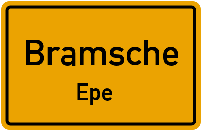 Straßenverzeichnis Bramsche Epe