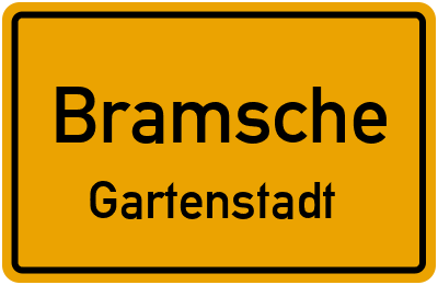 Straßenverzeichnis Bramsche Gartenstadt