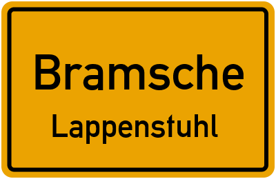 Straßenverzeichnis Bramsche Lappenstuhl