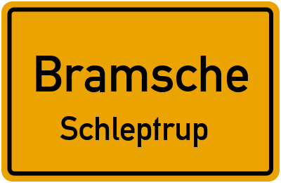 Straßenverzeichnis Bramsche Schleptrup