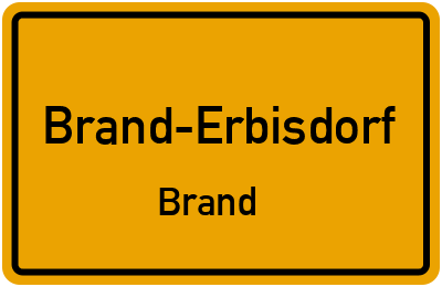 Straßenverzeichnis Brand-Erbisdorf Brand