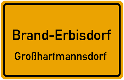 Straßenverzeichnis Brand-Erbisdorf Großhartmannsdorf