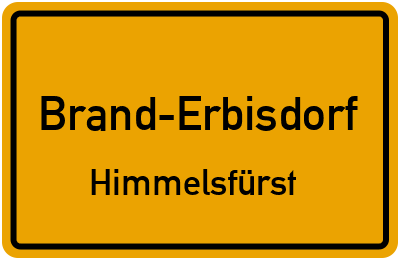 Straßenverzeichnis Brand-Erbisdorf Himmelsfürst