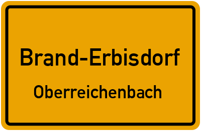 Straßenverzeichnis Brand-Erbisdorf Oberreichenbach