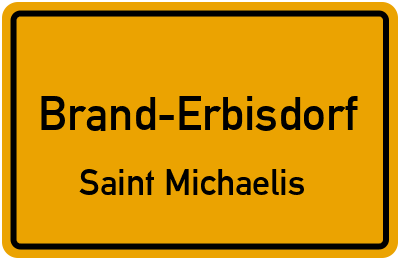 Straßenverzeichnis Brand-Erbisdorf Saint Michaelis