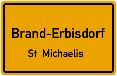 Straßenverzeichnis Brand-Erbisdorf St. Michaelis