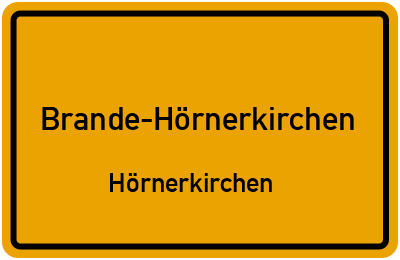 Straßenverzeichnis Brande-Hörnerkirchen Hörnerkirchen