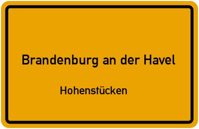 Straßenverzeichnis Brandenburg an der Havel Hohenstücken