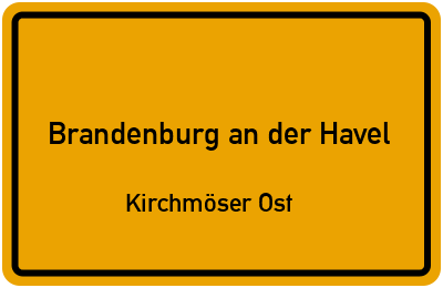 Straßenverzeichnis Brandenburg an der Havel Kirchmöser Ost