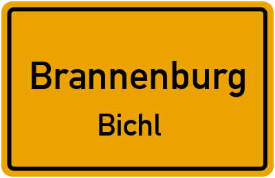 Ortsschild Brannenburg Bichl