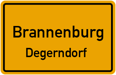 Ortsschild Brannenburg Degerndorf