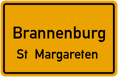 Ortsschild Brannenburg St. Margareten